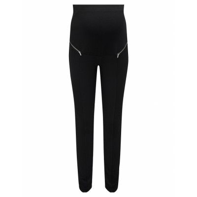 Only Maternity Olmdaphne Hw Zip Legging Pnt Svart