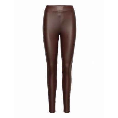 Onlcool Coated Legging *Villkorat Erbjudande Leggings Brun ONLY