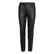 Onlemily Hw St Ank Faux Leather Pnt Trousers Leather Leggings/Byxor Svart ONLY