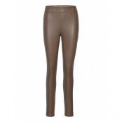 Onlhanna Faux Leather Hw Legging Cc Otw Trousers Leather Leggings/Byxor Brun ONLY