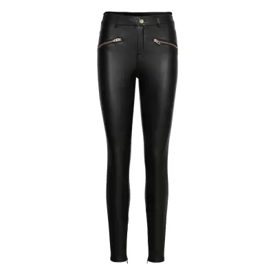 Onlhenrietta Bf Faux Leather Pant Otw Leather Leggings/Byxor Svart ONLY