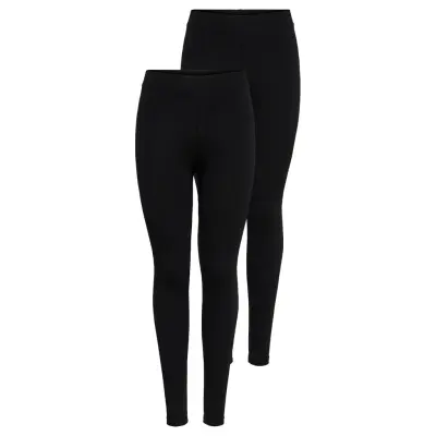 Onllive Love New Legging 2Pack Noos Lingerie Pantyhose & Leggings Svart ONLY