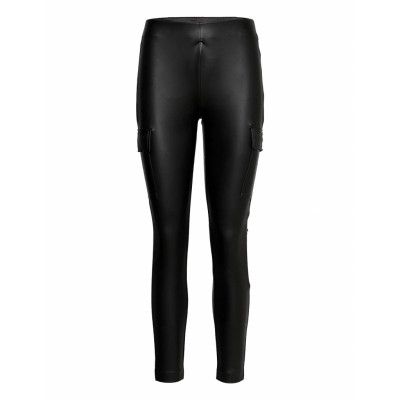 Onlmiri Faux Leather Cargo Legging Pnt Leather Leggings/Byxor Svart ONLY