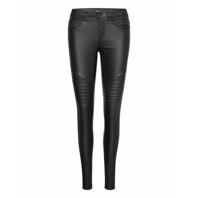 Onlnew Royal Reg Sk. Biker Coat Pnt Leather Leggings/Byxor Svart ONLY