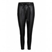 Onlpoptrash Easy Coated Pant Pnt Noos Bottoms Trousers Leather Leggings-Byxor Black ONLY