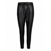 Onlpoptrash Easy Coated Pant Pnt Bottoms Trousers Leather Leggings-Byxor Svart ONLY