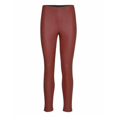 Onlrachel Faux Leather Legging Cc Otw Leather Leggings/Byxor Röd ONLY