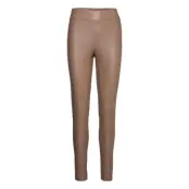Onlsuper-Star Faux Lea Legging Pnt Noos Leather Leggings/Byxor Brun ONLY