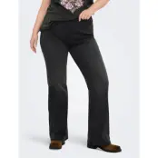 ONLY Carmakoma Carroyal Mid Waist Flared Legging Noos - Black - 44 x 32