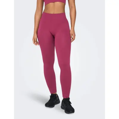 Only Play Onpjaia Hw Seam Tights Noos - Burgundy - S/M