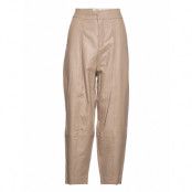 Paitoniw Pant Bottoms Trousers Leather Leggings-Byxor Beige InWear