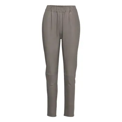 Pant *Villkorat Erbjudande Trousers Leather Leggings/Byxor Grå DEPECHE