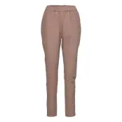 Pant *Villkorat Erbjudande Trousers Leather Leggings/Byxor Beige DEPECHE