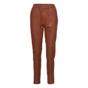 Pant *Villkorat Erbjudande Trousers Leather Leggings/Byxor Brun DEPECHE
