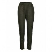 Pant Trousers Leather Leggings/Byxor Grön DEPECHE