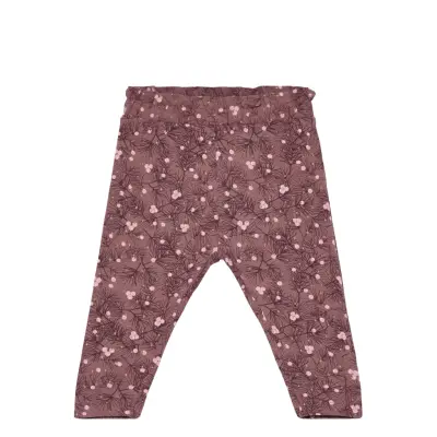 Pants Aop *Villkorat Erbjudande Leggings Rosa Minymo