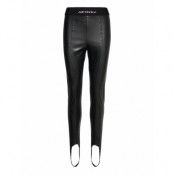 Pants Bottoms Trousers Leather Leggings-Byxor Black Just Cavalli