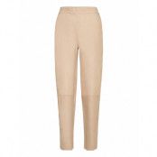 Aliciadep Pants *Villkorat Erbjudande Trousers Leather Leggings/Byxor Beige DEPECHE