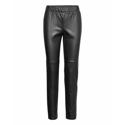 Pants Classic 1/1 Length Leather Leggings/Byxor Svart Betty Barclay