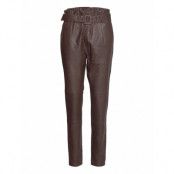 Pants Leather Leggings/Byxor Brun DEPECHE