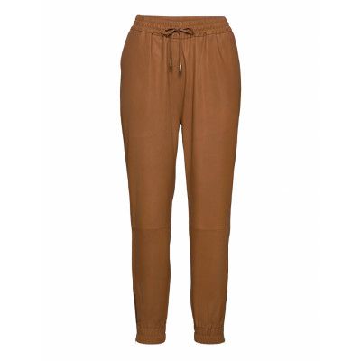 Pants Leather Leggings/Byxor Brun DEPECHE