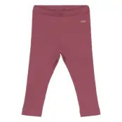Pants Rib Bottoms Leggings Rosa Minymo