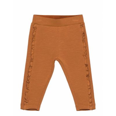 Pants Sweat Sweatpants Mjukisbyxor Brun Minymo