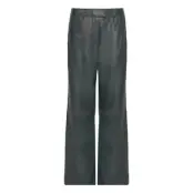 Adeledep Pants Bottoms Trousers Leather Leggings-Byxor Grön DEPECHE
