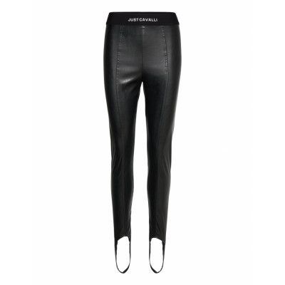 Pants Bottoms Trousers Leather Leggings-Byxor Svart Just Cavalli