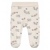 Fixoni Pants W. Feet - Aop Beige