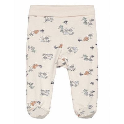 Fixoni Pants W. Feet - Aop Beige