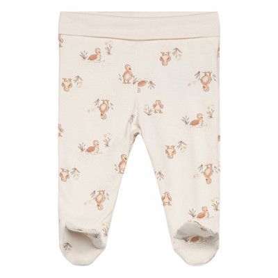 Fixoni Pants W. Feet - Aop Beige