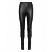 Pants Woven Bottoms Trousers Leather Leggings-Byxor Black Esprit Casual