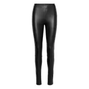 Pants Woven Bottoms Trousers Leather Leggings-Byxor Svart Esprit Casual
