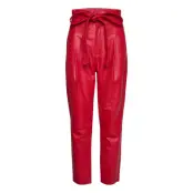 Parvinas By Nbs Trousers Leather Leggings/Byxor Röd Custommade