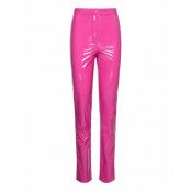 Patent Coated Pants Bottoms Trousers Leather Leggings-Byxor Rosa ROTATE Birger Christensen