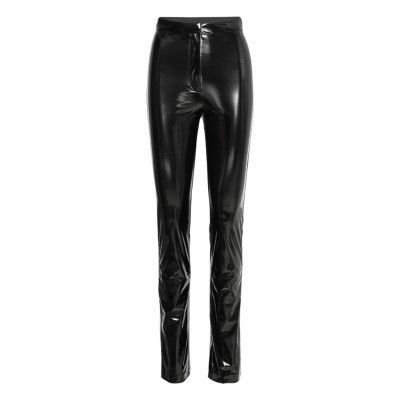 Patent Coated Pants Bottoms Trousers Leather Leggings-Byxor Svart ROTATE Birger Christensen