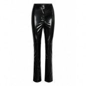 Patent Coated Slim Pants Designers Trousers Leather Leggings-Byxor Svart ROTATE Birger Christensen
