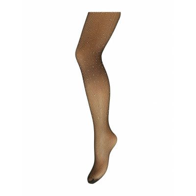 Pcclaire Fishnet Glitter Tights D2D *Villkorat Erbjudande Lingerie Pantyhose & Leggings Svart Pieces