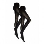 Pieces Pcnew Nikoline 90 Den Tights 2 Pack Noos Svart