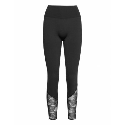 Perfect Fit Lace Leggings Leggings Svart Wolford