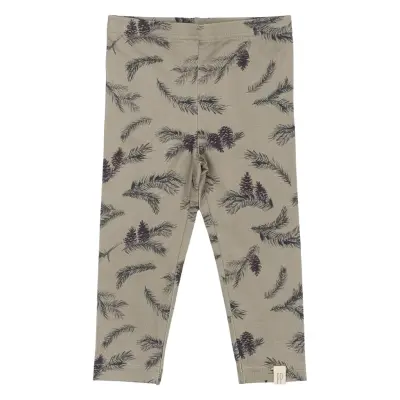 Petit Piao Legging Printed Khaki Green