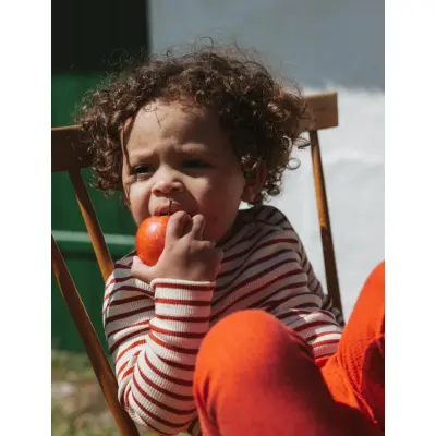 Petit Piao Ppsuze Pointelle Leggings - Red - 98