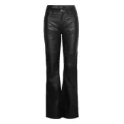 Phoebe Pant Bottoms Trousers Leather Leggings-Byxor Svart Deadwood