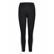 Piping Cotton High-Rise Leggings Running/training Tights Svart *Villkorat Erbjudande Reebok Performance