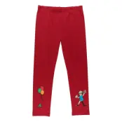 Pippi Langstrømpe Ballonger Leggings - Red - 110