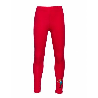 Pippi Langstrømpe Pippi Leggings Röd