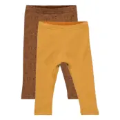 Pippi Leggings W.aop (2-Pack) - Brown - 56