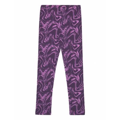 Pkamari Jersey Leggings Bc *Villkorat Erbjudande Leggings Lila Little Pieces