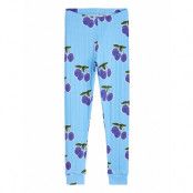 Plum Aop Leggings Blue *Villkorat Erbjudande Leggings Blå Mini Rodini